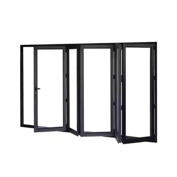 Bi-folding Fold Up Huge Aluminum Glass Windows Vertical Folding Window Aluminum Bi Folding Window - Image 2