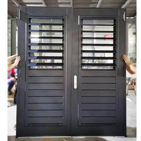 Custom aluminium double glazed Shutter windows Glass louvre window - Image 2