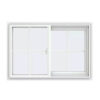 European style UPVC plastic sliding windows