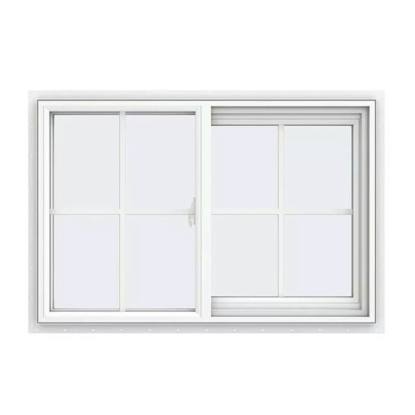 European style UPVC plastic sliding windows