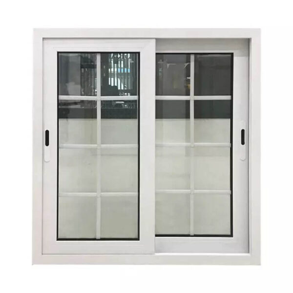 European style white aluminium frame glass window double glazed sliding window - Image 3