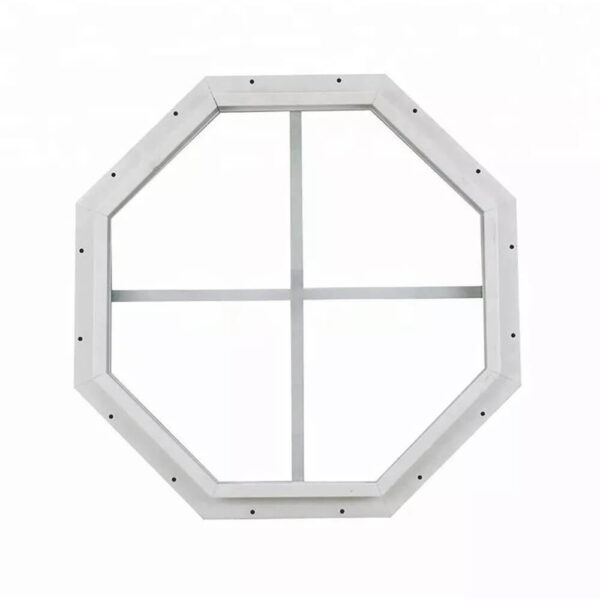 Shed gable octagon transom window