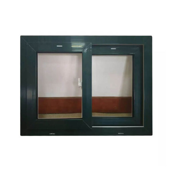 UPVC windows double glazed sliding window UPVC sliding window wood color - Image 3