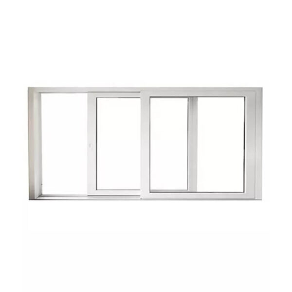 UPVC windows double glazed sliding window UPVC sliding window wood color