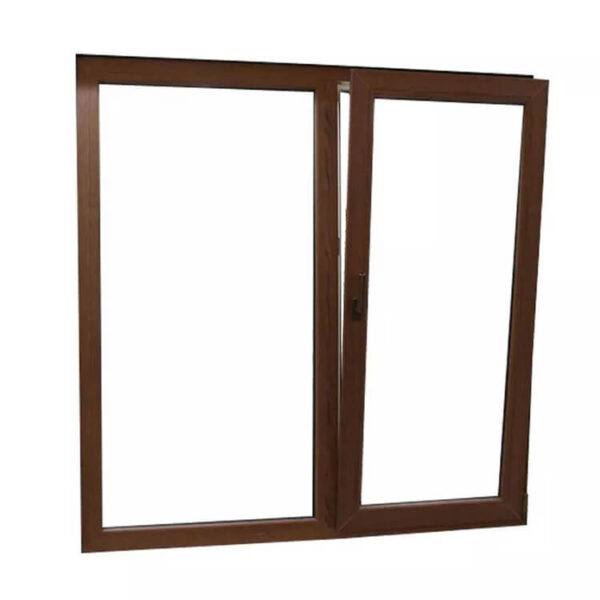 Wood Grain color UPVC tilt turn casement window UPVC windows pvc sliding window - Image 2