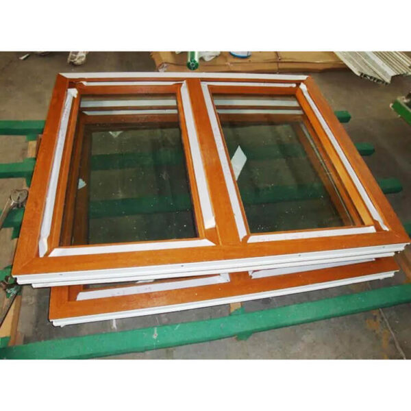 Wood Grain color UPVC tilt turn casement window UPVC windows pvc sliding window - Image 5
