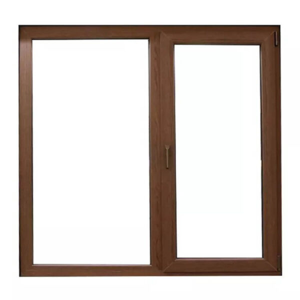 Wood Grain color UPVC tilt turn casement window UPVC windows pvc sliding window - Image 3