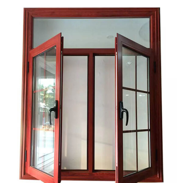 Wood Grain color UPVC tilt turn casement window UPVC windows pvc sliding window