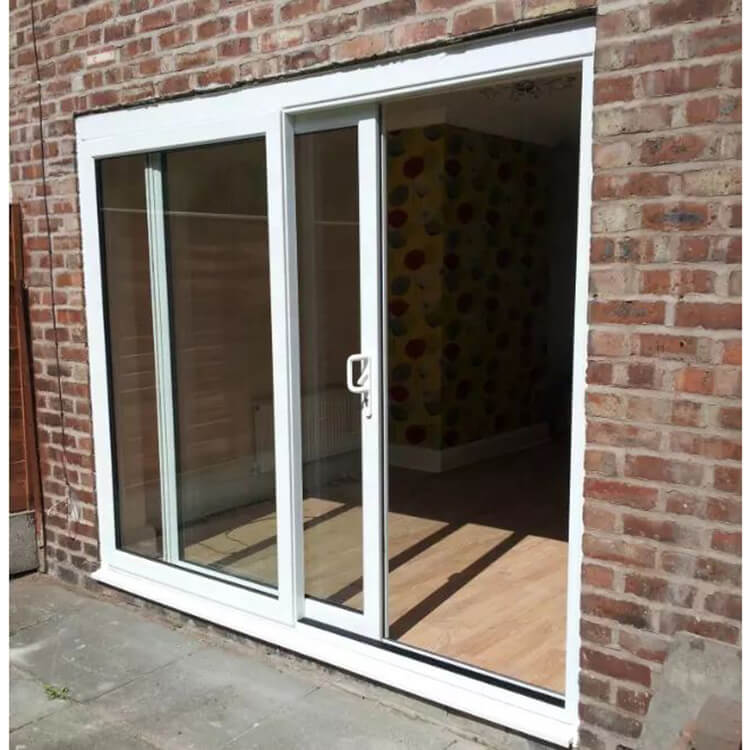 European Double Glass Balcony Sliding Glass UPVC Sliding Door ...